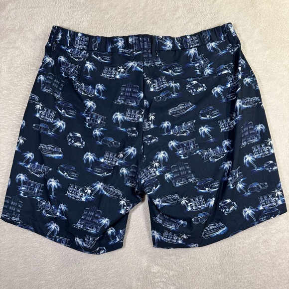 Robert Graham Beach To Bar Shorts Mens 40 Blue Culture Trip Woven Performance - Picture 2 of 7